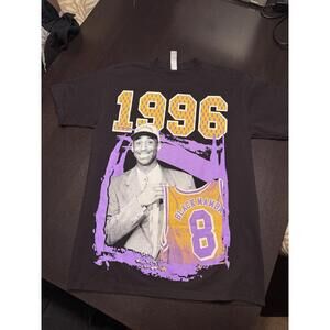 Kobe Bryant 1996 Black Mamba Lakers T-Shirt Black Size Adult Medium
